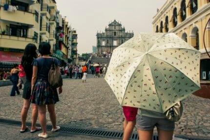 Chinese tourists in Macau